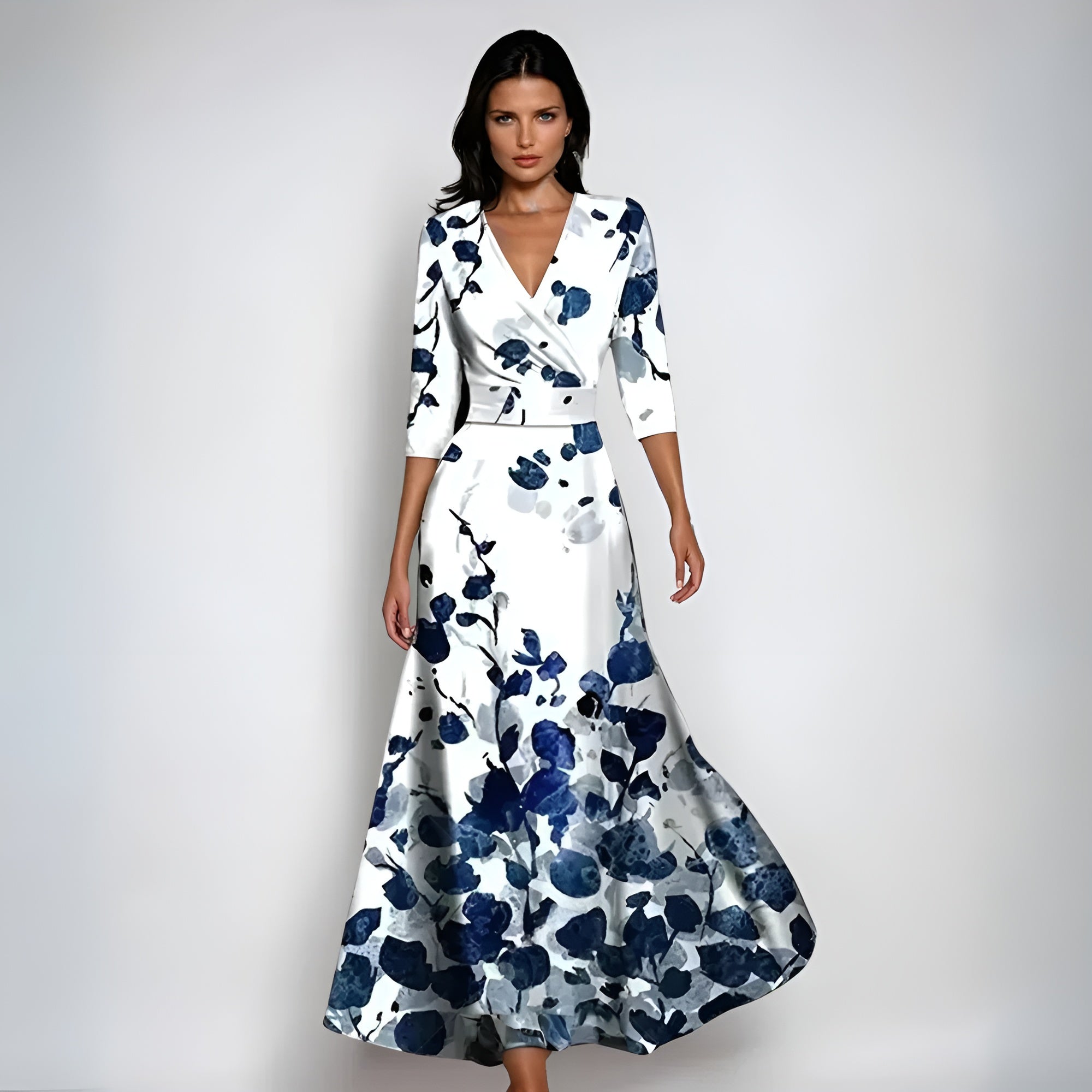 Vestido elegante cruzado