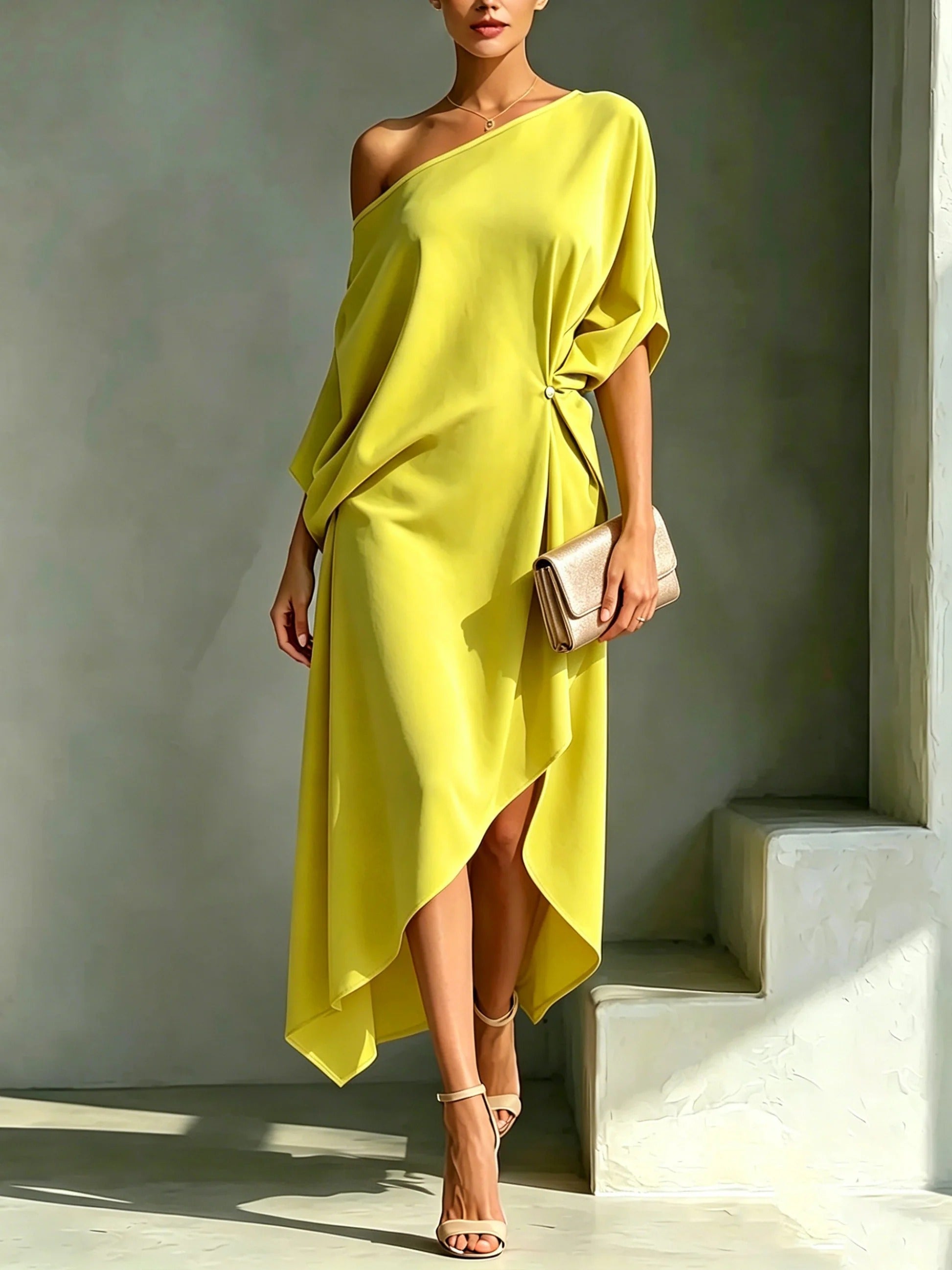 Camila | Vestido asimétrico elegante