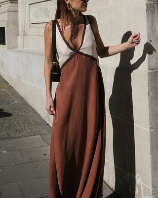 Danique V Neck Maxi Dress