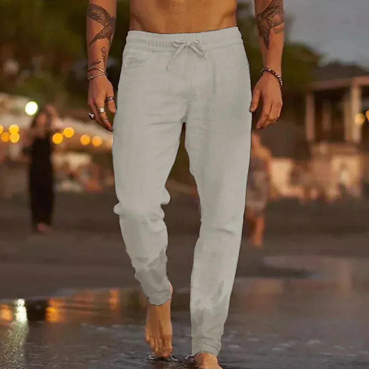 Mateo | Pantalones de Playa de Lino
