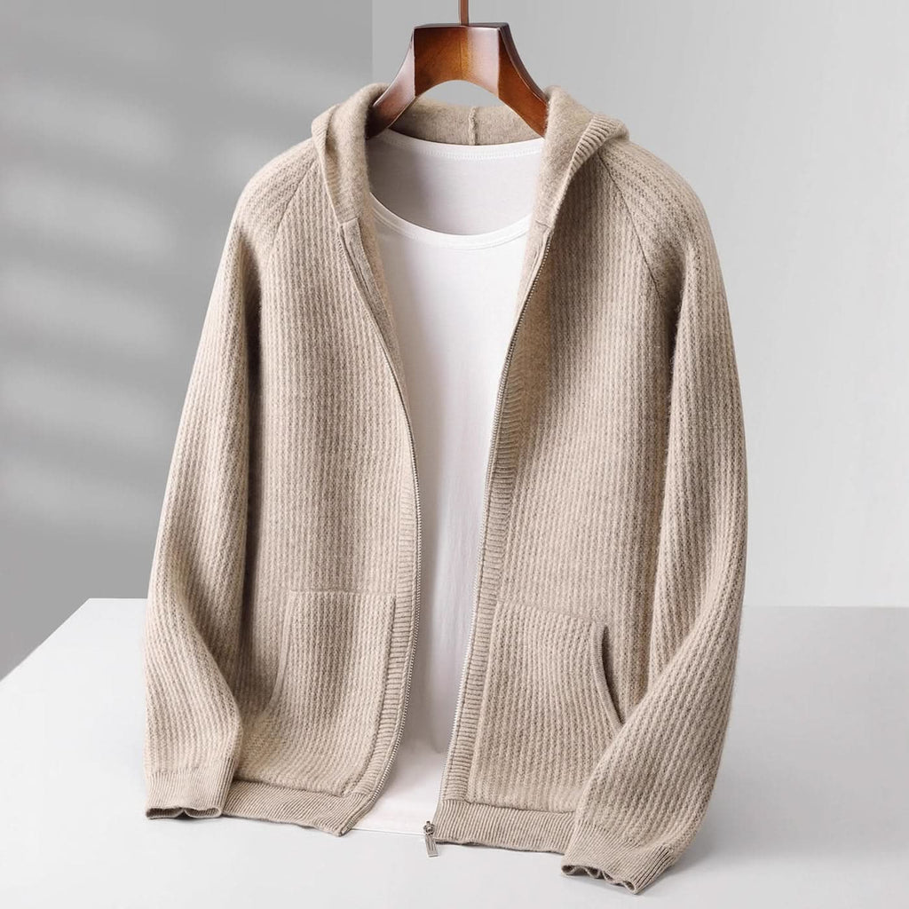 Ferrera | Cardigan de zipper con acabado de Cashmere