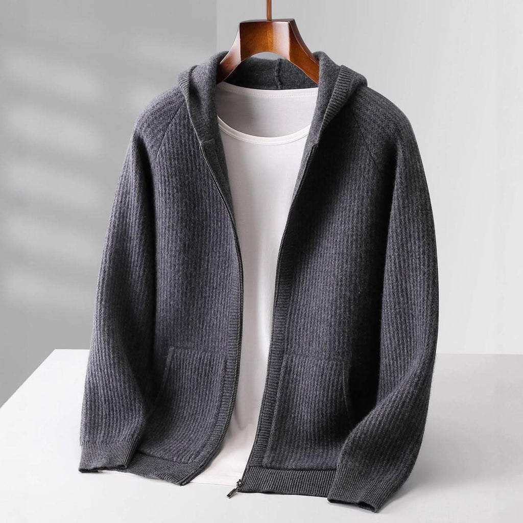 Ferrera | Cardigan de zipper con acabado de Cashmere