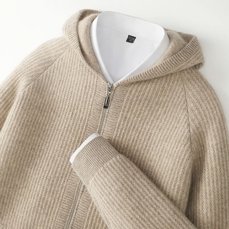 Ferrera | Cardigan de zipper con acabado de Cashmere