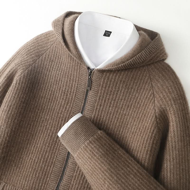 Ferrera | Cardigan de zipper con acabado de Cashmere