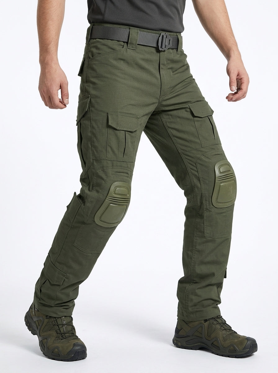 Pantalones cargo tácticos con rodilleras