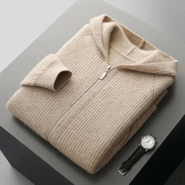 Ferrera | Cardigan de zipper con acabado de Cashmere