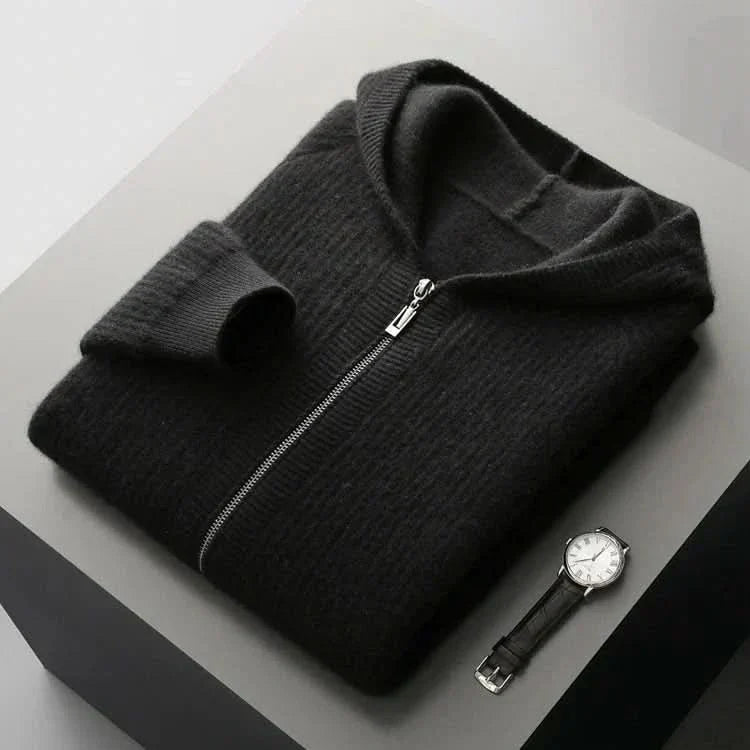 Ferrera | Cardigan de zipper con acabado de Cashmere