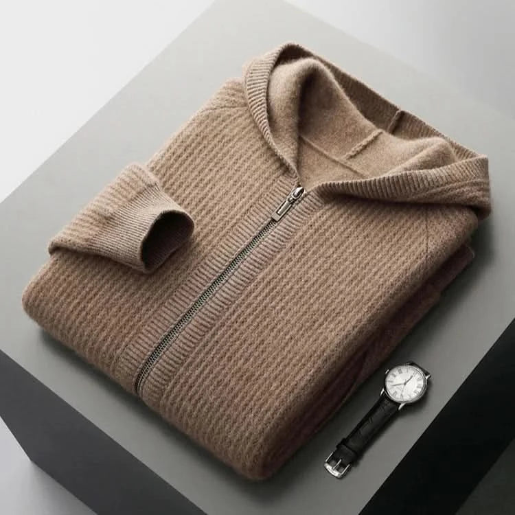 Ferrera | Cardigan de zipper con acabado de Cashmere