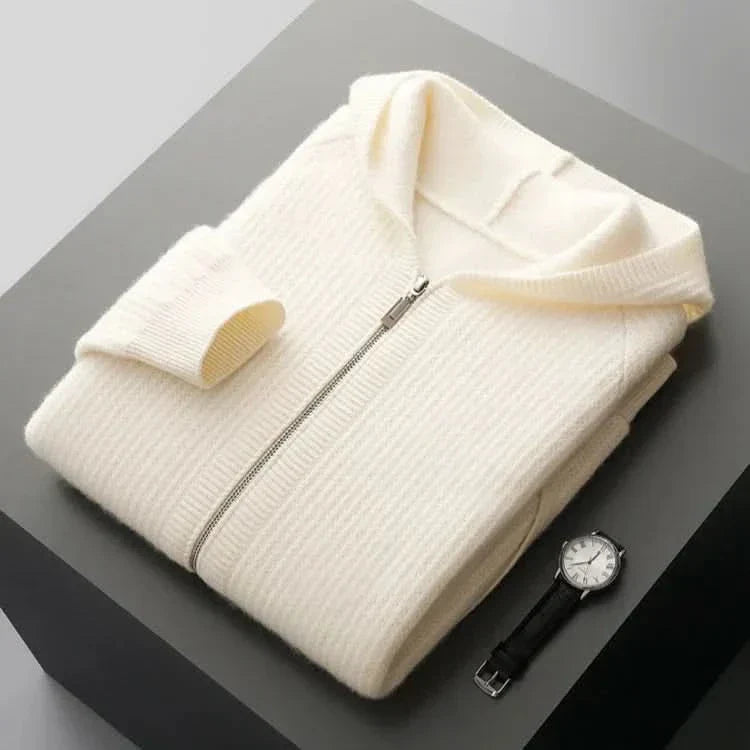 Ferrera | Cardigan de zipper con acabado de Cashmere