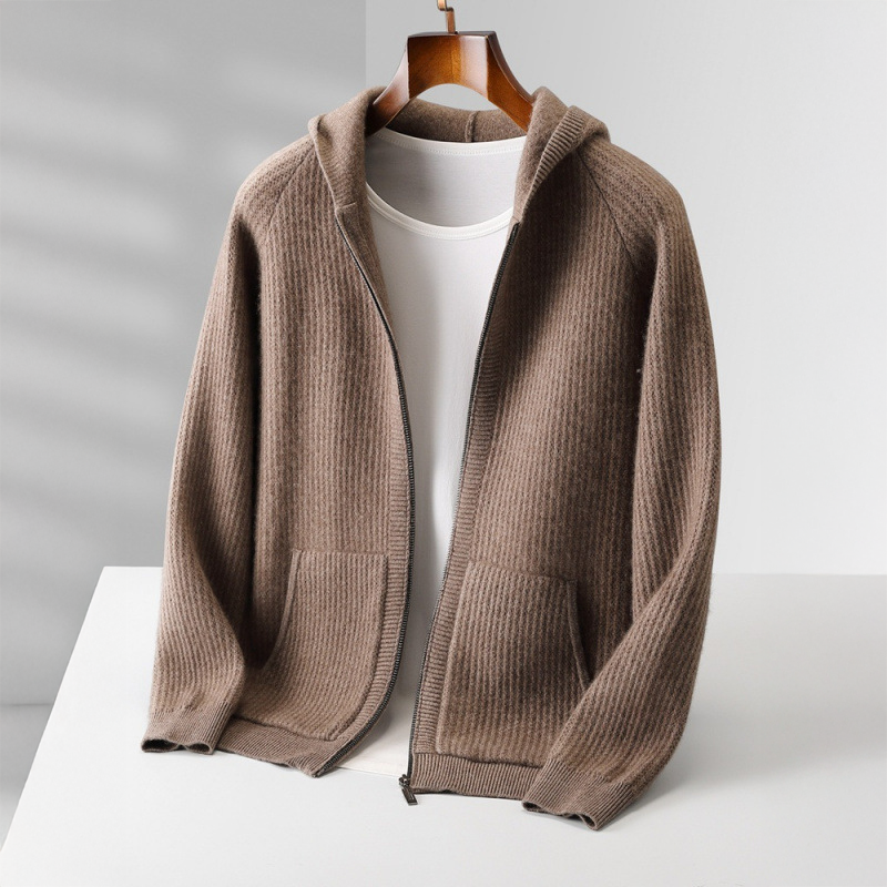 Ferrera | Cardigan de zipper con acabado de Cashmere