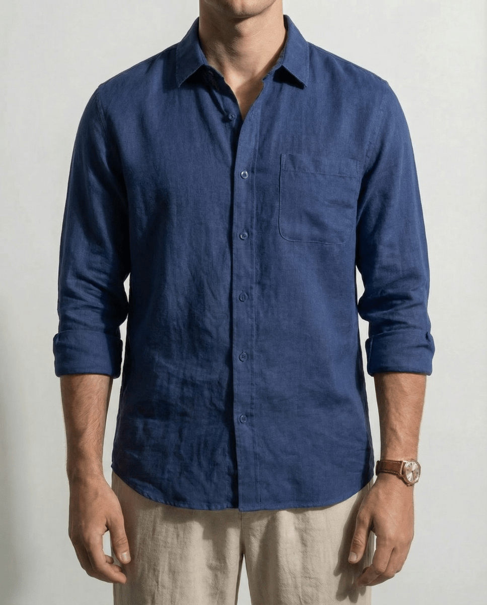 Camisa Napoli Azul Marino