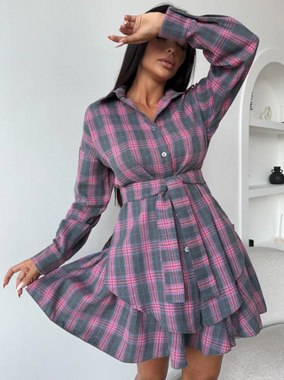 Kayla Plaid Skirt Set