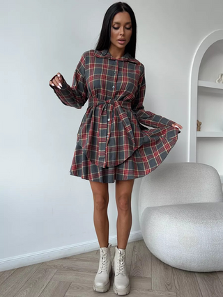 Kayla Plaid Skirt Set