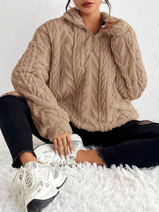 Aila | Fluffy Zip Sweater