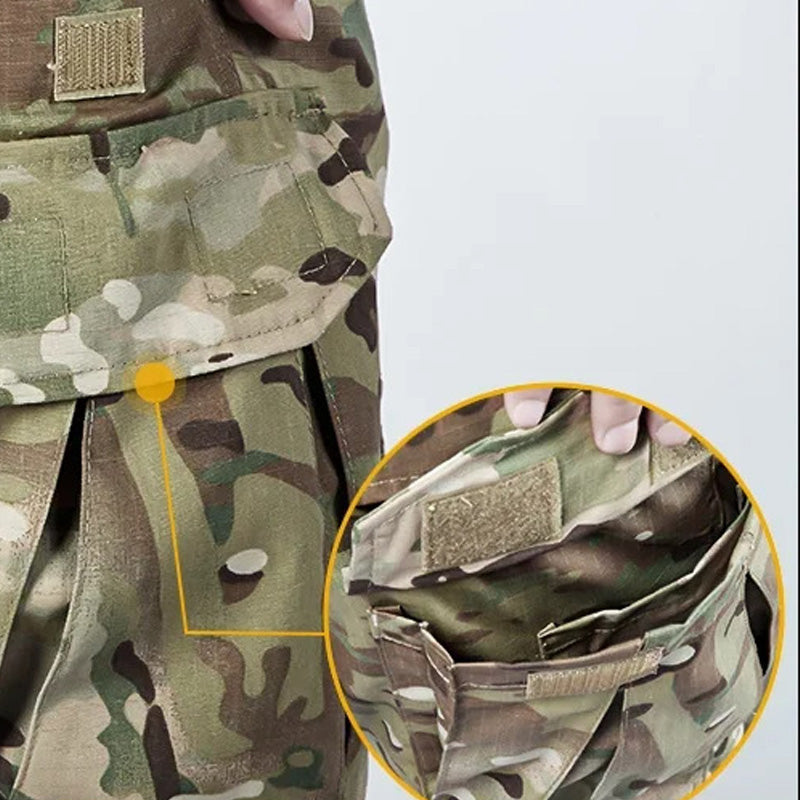 Pantalones cargo tácticos con rodilleras
